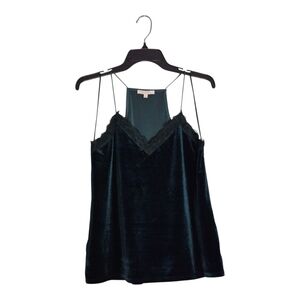 Skies Are Blue Green Velvet Tank Size Medium